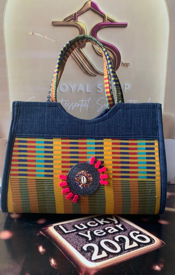 Ensemble Cabas "Héritage Kente" & Son Portefeuille
